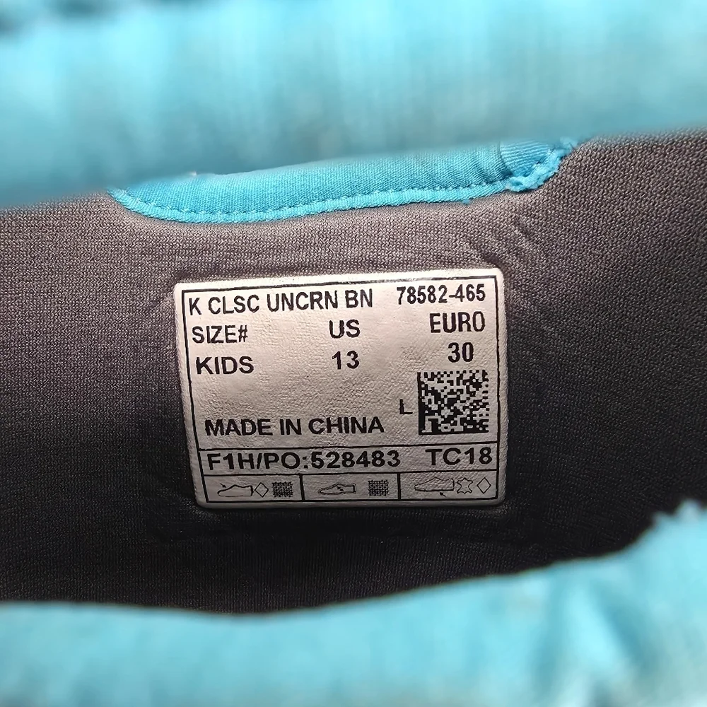 Bogs Kids Size 13 Classic Unicorn Bountiful Waterproof Insulated Rain Boots Teal